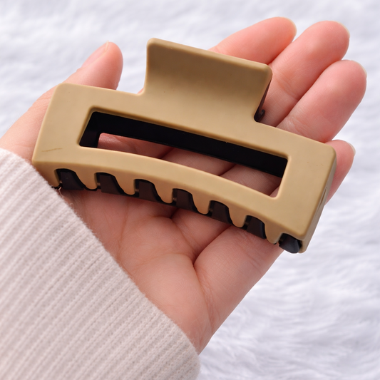 Assorted Colours Elegant Matte Finish Hair Claw Trio