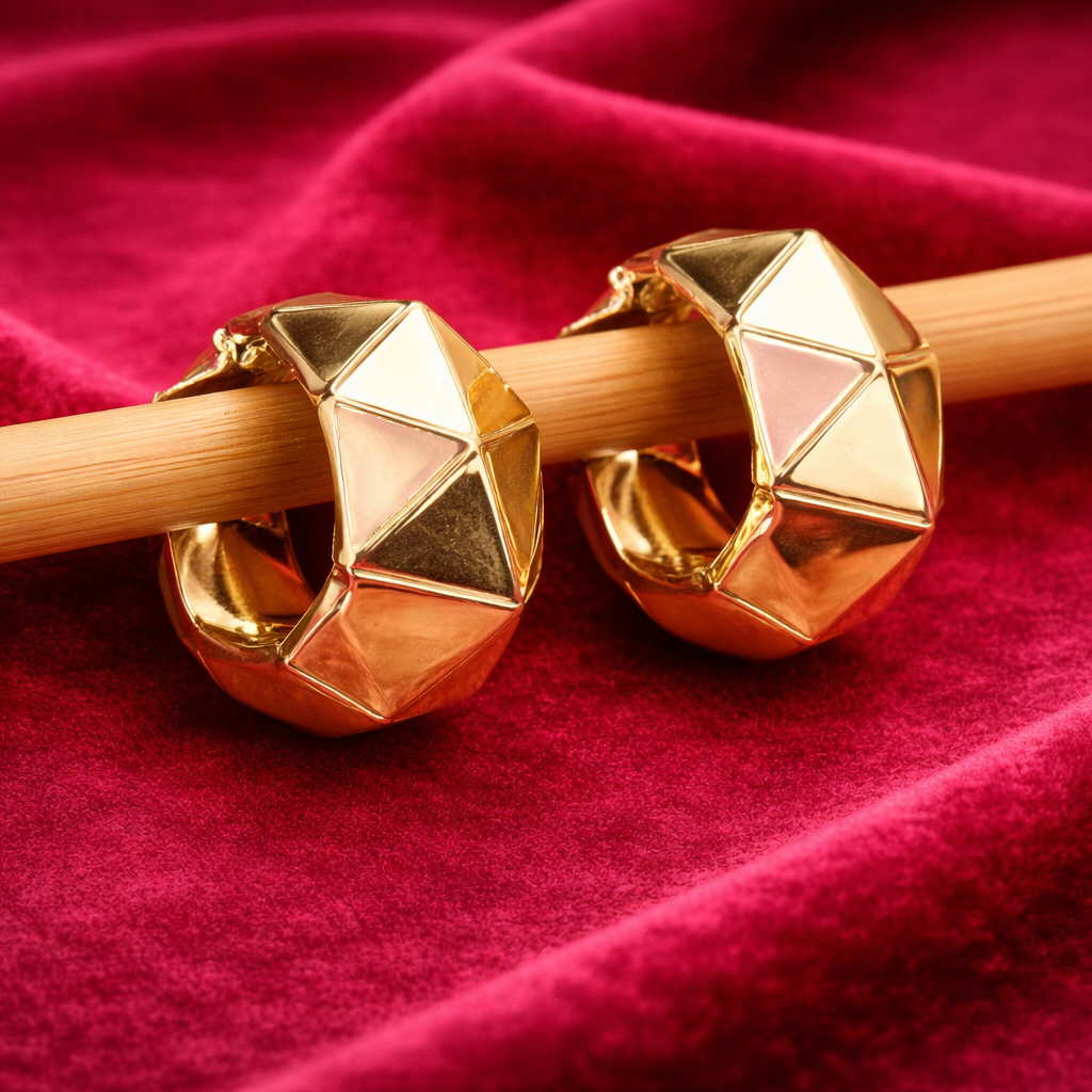 Modern Prism Hoop Earrings