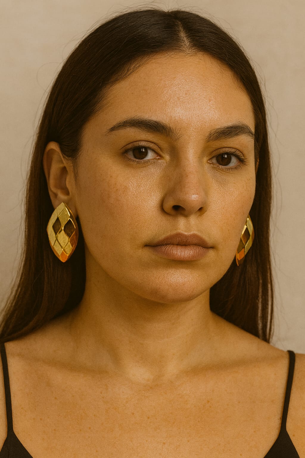 Diamond Cut Almond Earrings