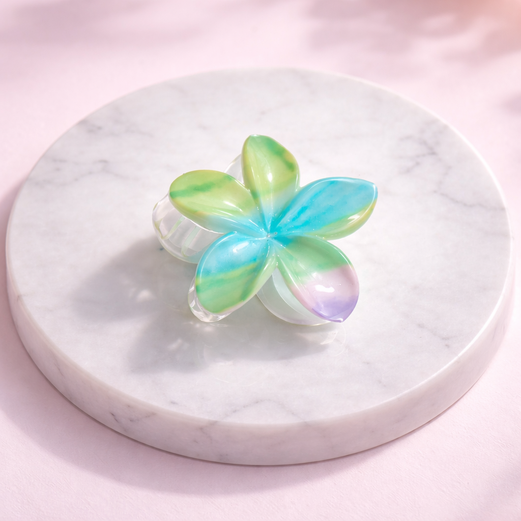 Bloom Style Floral Hair Claw Combo