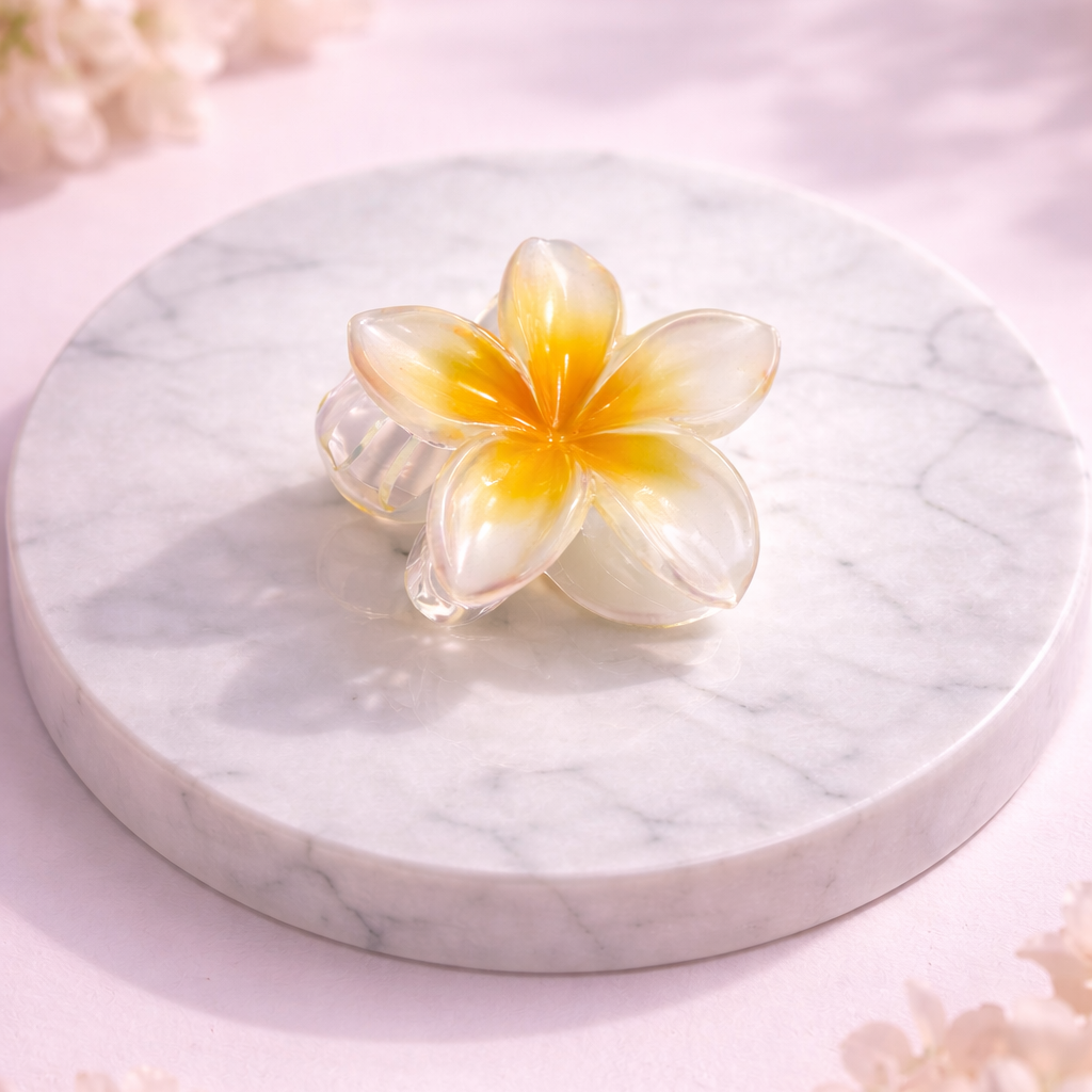 Bloom Style Floral Hair Claw Combo