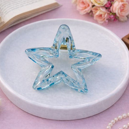 Transparent Star Hair Claw Clip - Medium