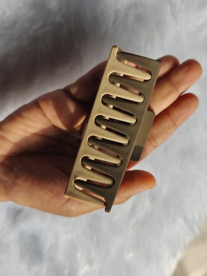 Dual Color Rectangle Hair Claw - Large