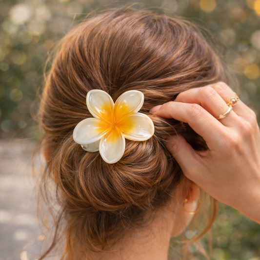 Glow Bloom Floral Hair Clip
