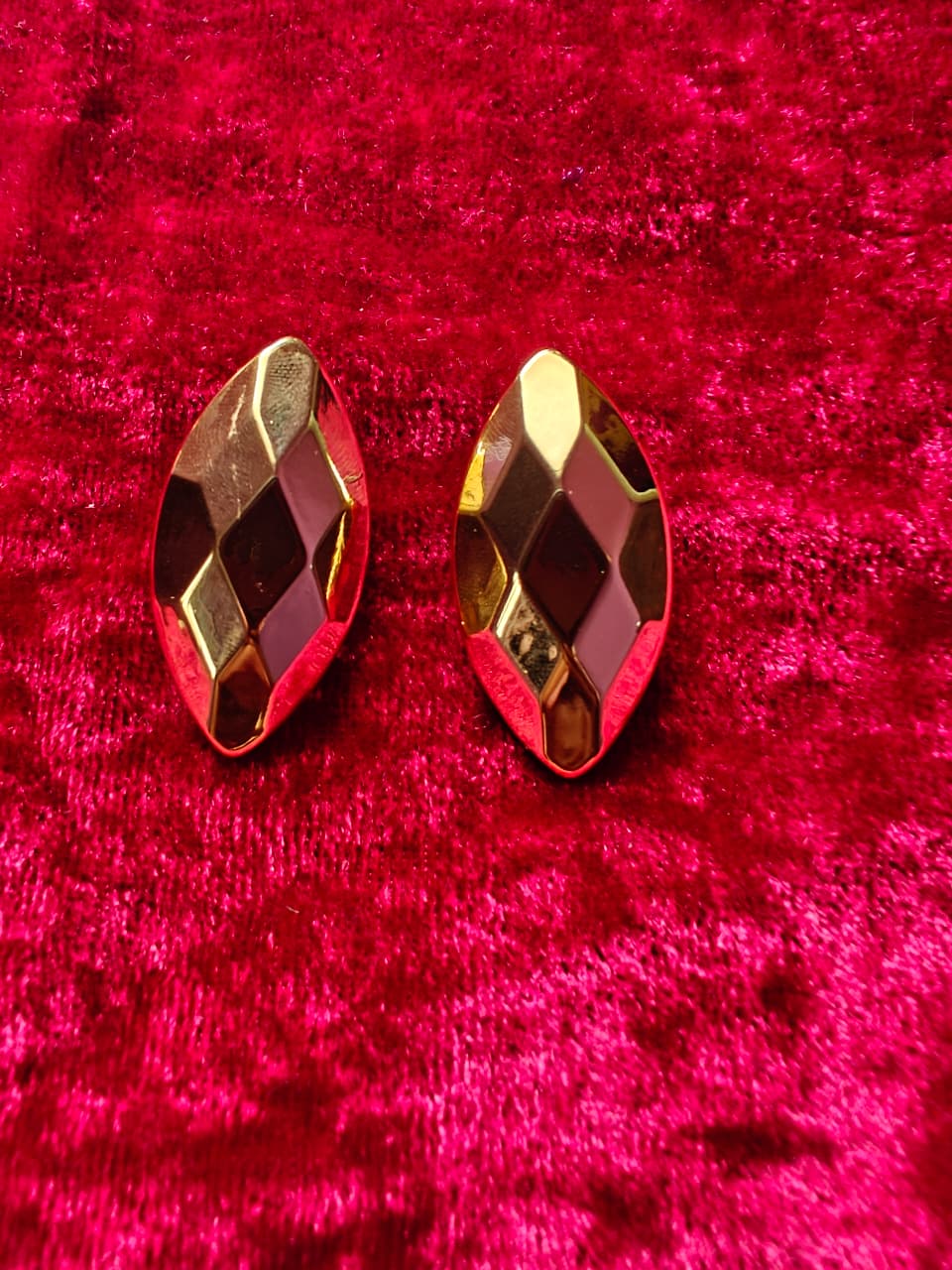 Diamond Cut Almond Earrings