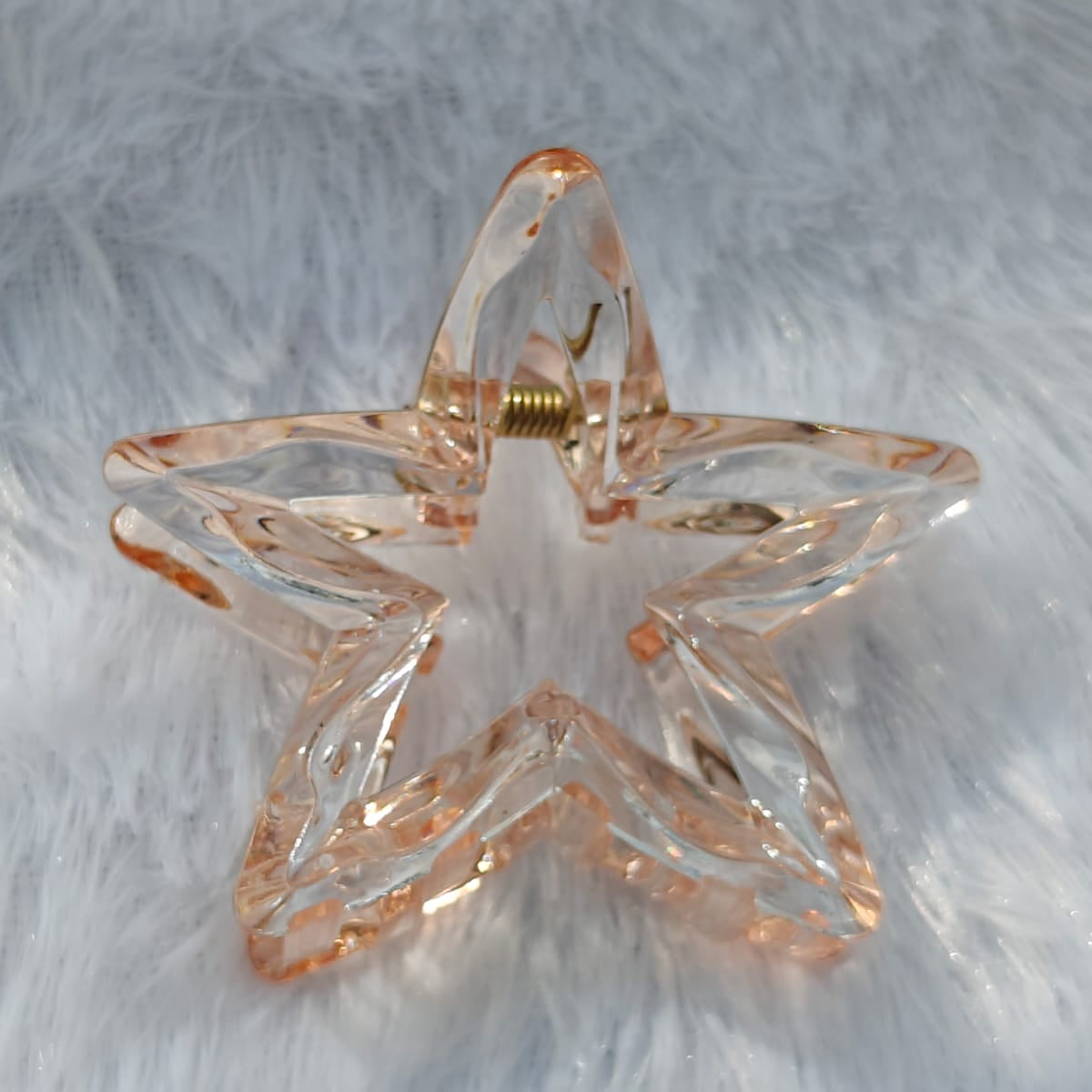 Transparent Star Hair Claw Clip - Medium