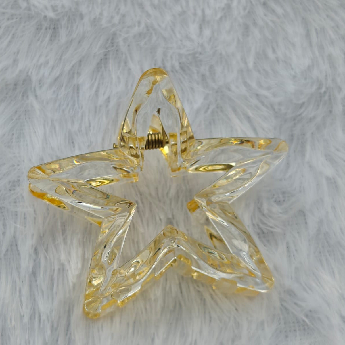 Transparent Star Hair Claw Clip - Medium