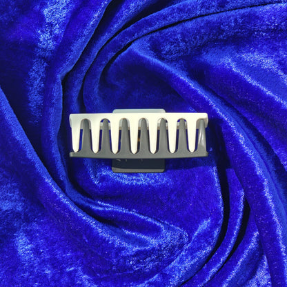 Dual Color Rectangle Hair Claw - Large